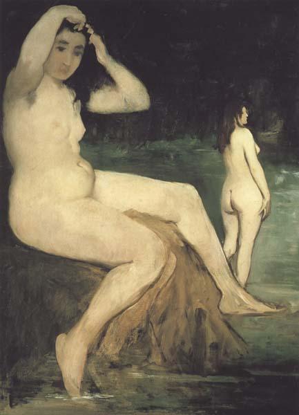 Edouard Manet Baigneuses en Seine (mk40) Sweden oil painting art